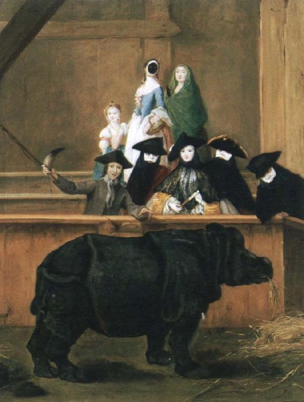 Pietro Longhi exhibition of a rhinoceros at venice